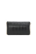 Black Pleated Clutch Bag